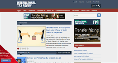 Desktop Screenshot of internationaltaxreview.com